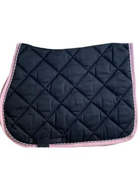 SOTTOSELLA INGLESE NERO BORDO ROSA-23999