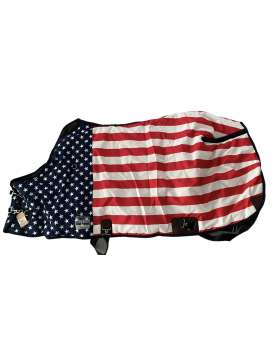 COPERTA DA PADDOCK 300GR. BANDIERA AMERICA-24041