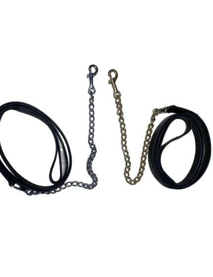 LUNGHINA IN CUOIO E CATENA PER CAVALLI