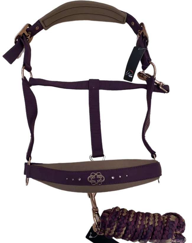 CAVEZZA CON LUNGHINA VIOLA E BRILLANTINI