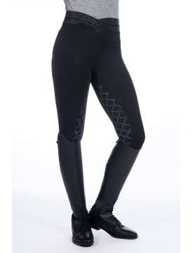 LEGGINGS BAMBINA FULL GRIP ROSA E NERO-24324