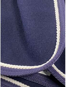 COPERTA IN LANA COTTA CON ALAMARO POSTERIORE-24508