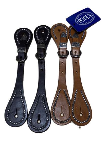 LACCIOLINI WESTERN IN CUOIO CON BORCHIE