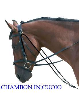 CHAMBON IN CUOIO CON REGOLAZIONE FIBBIE INOX-2454