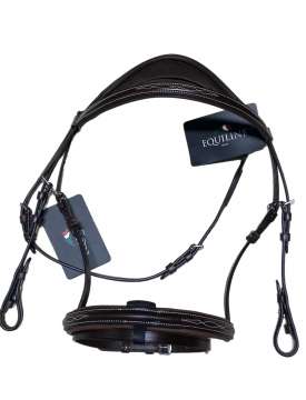 TESTIERA EQUILINE MARRONE CAPEZZINO CHIUDI BOCCA-24581