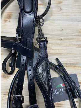 TESTIERA EQUILINE NERA CAPEZZINO TUBOLARE-24587