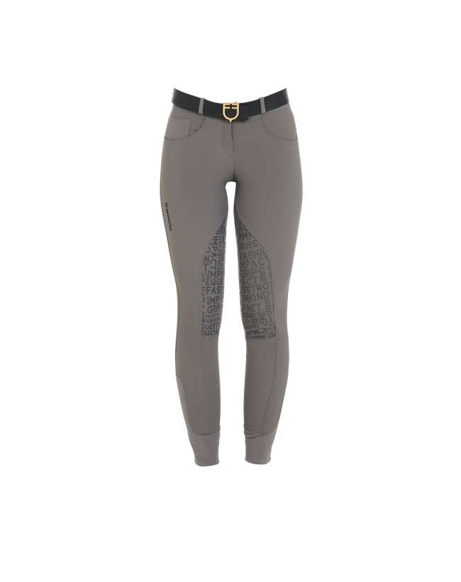 PANTALONE EQUESTRO DONNA GRIGIO GRIP