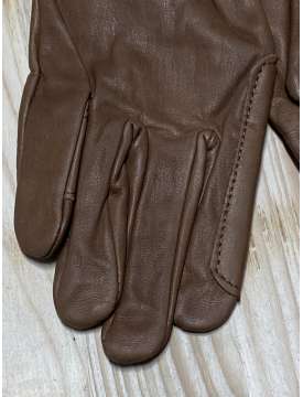GUANTI PER EQUITAZIONE IN PELLE MARRONE-24645