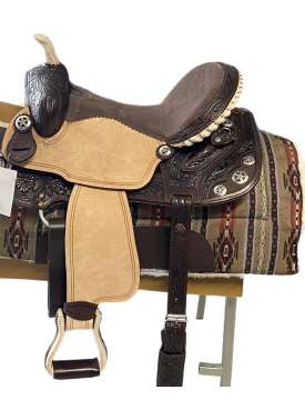 SELLA WESTERN DA BARREL TRIPLE S MARRONE-24664