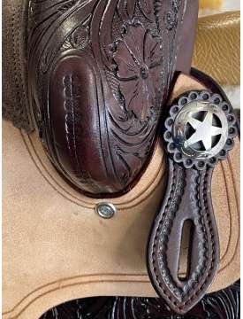 SELLA WESTERN DA BARREL TRIPLE S MARRONE-24669
