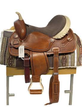 SELLA WESTERN BARREL TRIPLE'S ROSSICCIO-24672