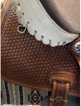 SELLA WESTERN BARREL TRIPLE'S ROSSICCIO-24678
