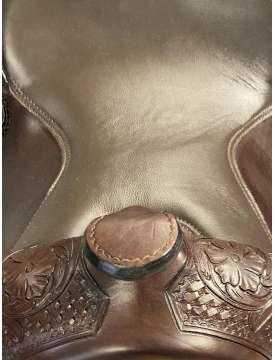 SELLA WESTERN DA TRIPLE S IN CUOIO REINING-24682