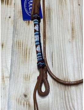 TESTIERA WESTERN POOL'S CON PERLE NAVAJO-24699