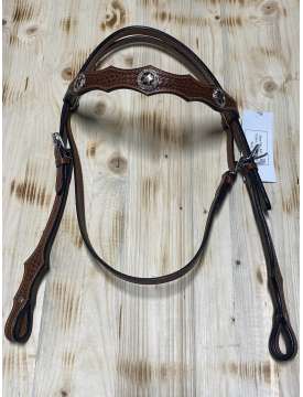 TESTIERA WESTERN TRIPLE S IN CUOIO AMERICANO-24708