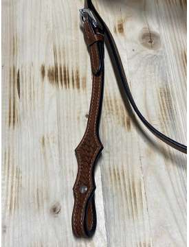 TESTIERA WESTERN TRIPLE S IN CUOIO AMERICANO-24710