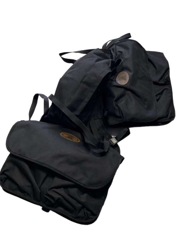 BISACCIA POSTERIORE NYLON CON 3 TASCHE