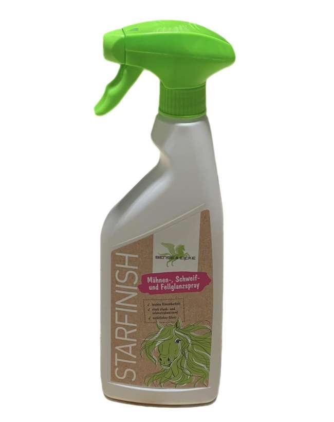 STAR FINISH è UNO SGROVIGLIANTE E LUCIDANTE PER CODA,CRINIER STAR FINISH CODA E CRINIERA DA 500ML.