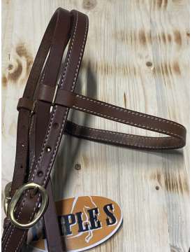 TESTIERA WESTERN TRIPLE S IN CUOIO-24940