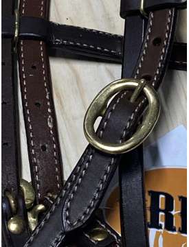 TESTIERA WESTERN TRIPLE S IN CUOIO-24942