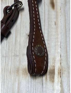 TESTIERA WESTERN POOL'S LAVORATA FILO SPINATO-24955