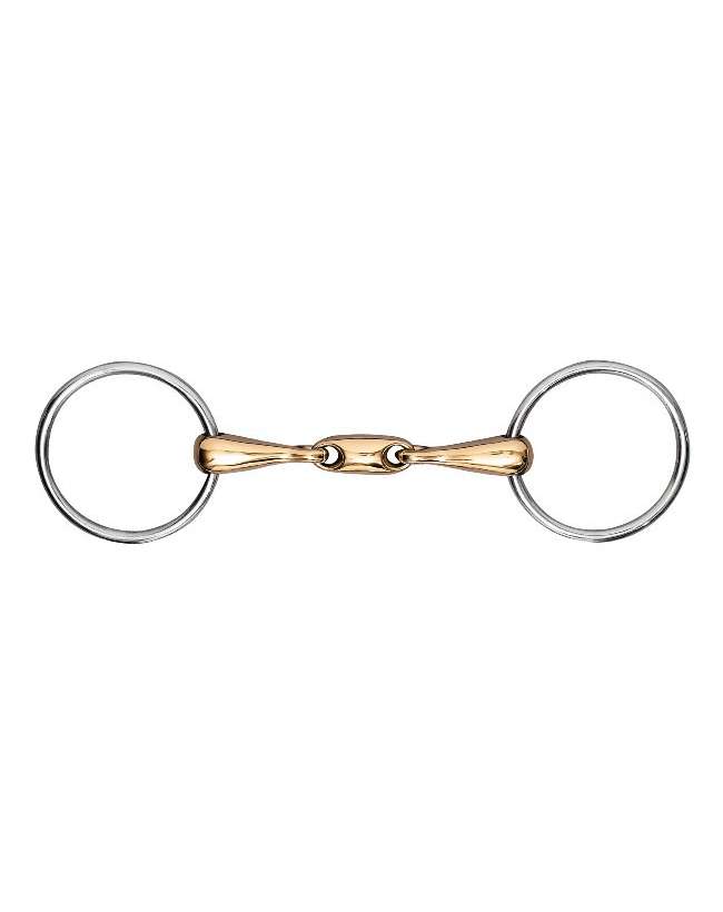 FILETTO PER CAVALLI ANELLI OTTONE TRE PEZZI