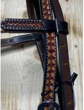 TESTIERA WESTERN POOL'S BICOLORE-25147