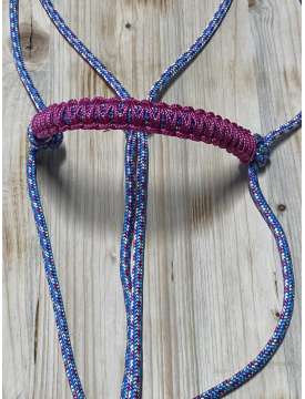 CAVEZZA CORDA TRICOLORE CON RIPORTI FUXIA-25296