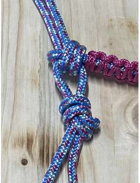 CAVEZZA CORDA TRICOLORE CON RIPORTI FUXIA-25297