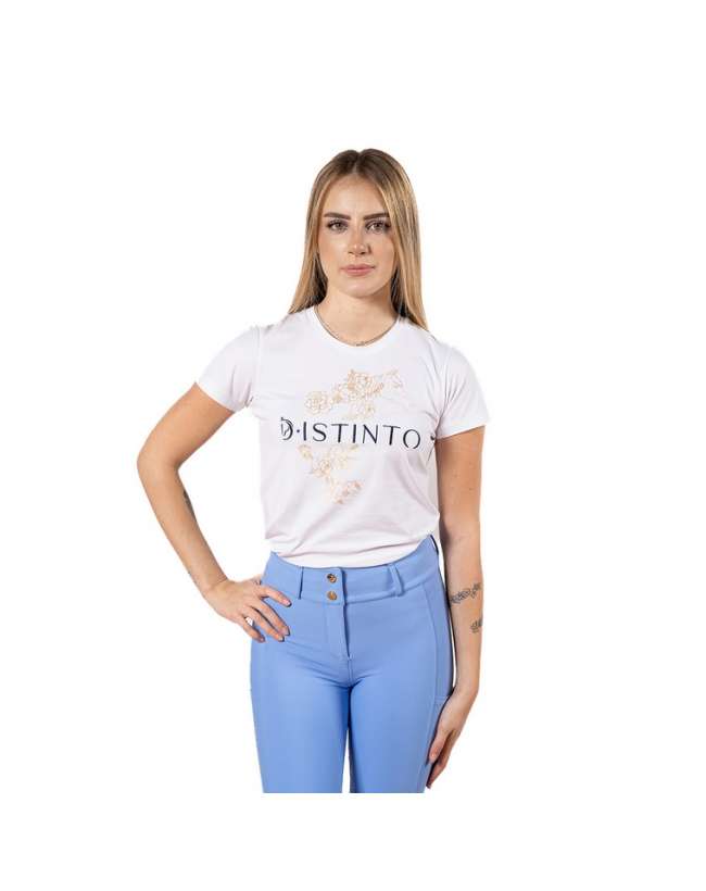 T-SHIRT DISTINTO PEONIA IN COTONE