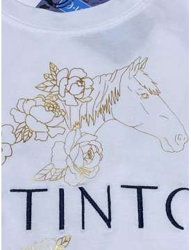 T-SHIRT DISTINTO PEONIA IN COTONE-25628