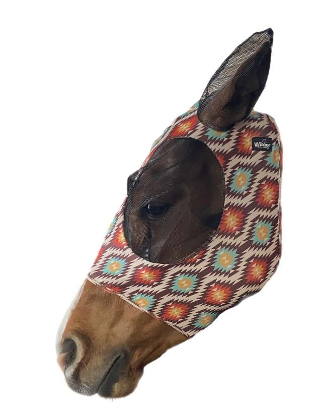 MASCHERA IN LYCRA MULTICOLOR CON RETE ANTIMOSCHE