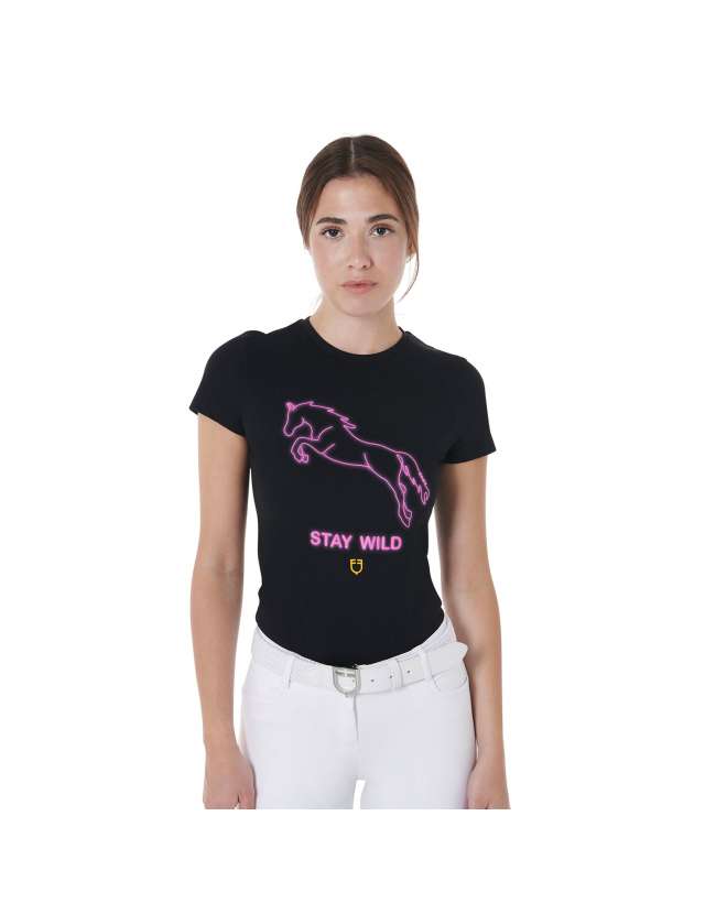T-SHIRT EQUESTRO BAMBINA STAY WILD