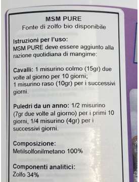 MSM PURE TRM METILSOLFONILMETANO PER CAVALLI-25815
