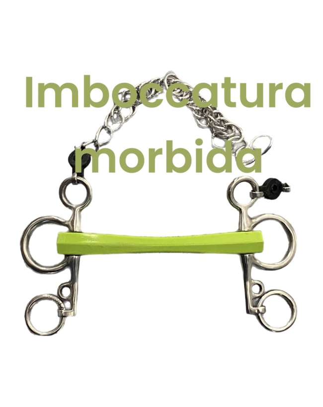 PELHAM METALAB ASTE CORTE IN GOMMA FLESSIBILE