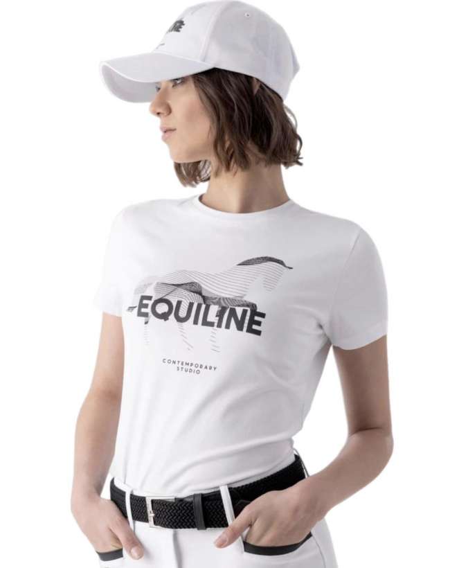 T-SHIRT EQUILINE DONNA STUDIO CON LOGO GRAFICO