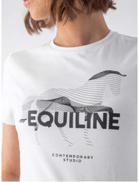 T-SHIRT EQUILINE DONNA STUDIO CON LOGO GRAFICO-25889