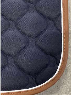 SOTTOSELLA SARTORE BLU CON BORDO IN PELLE-25988