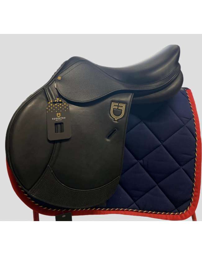 SELLA EQUESTRO DOPPIATA DA SALTO PATCH LOGO