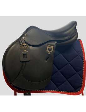 SELLA EQUESTRO DOPPIATA DA SALTO PATCH LOGO-26025