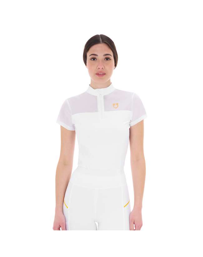 POLO EQUESTRO DONNA IN TESSUTO MESH