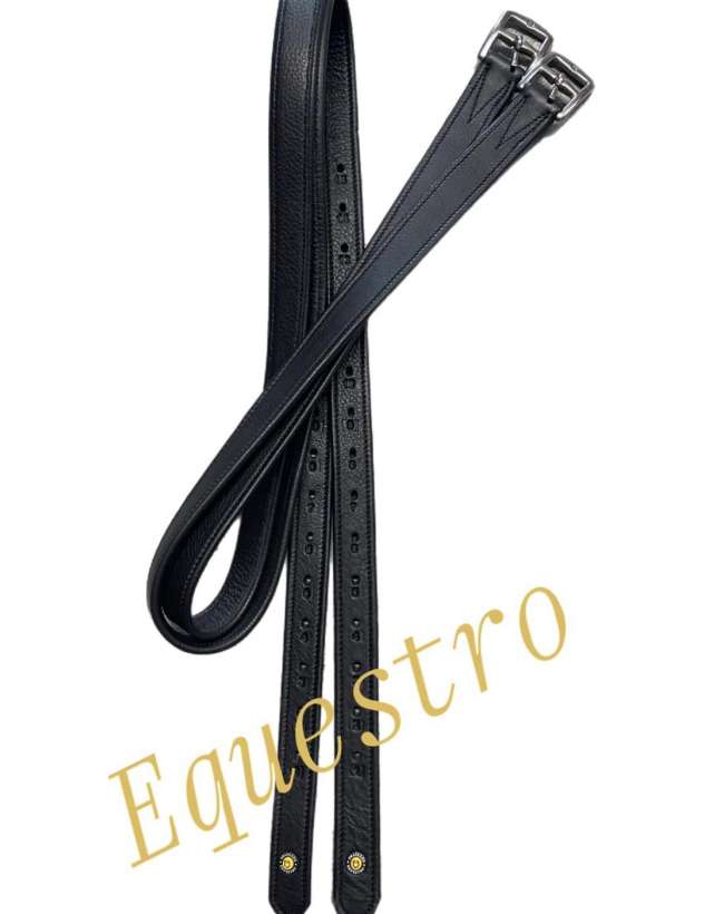 STAFFILI EQUESTRO IN PELLE CON NYLON INTERNO