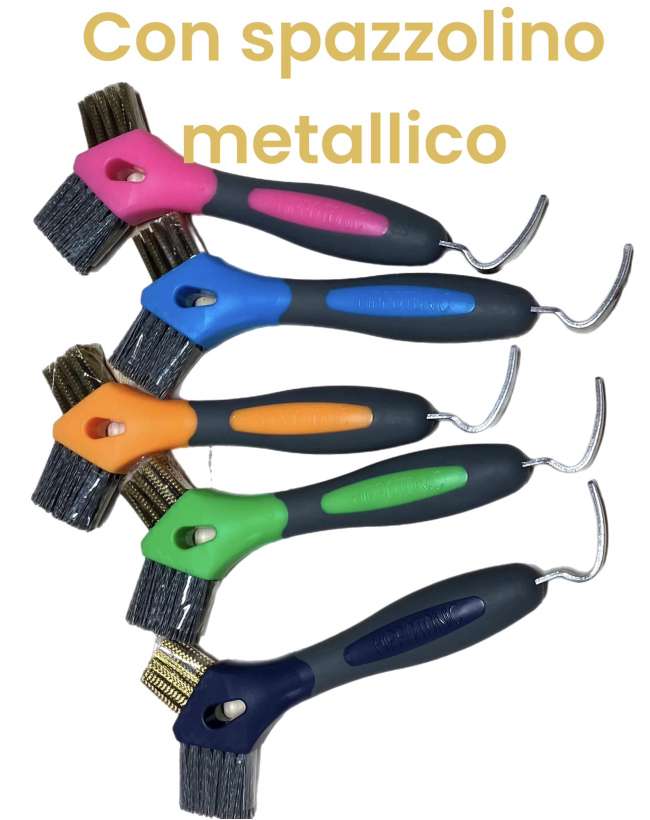 NETTAPIEDI INOX CON SPAZZOLINO SETOLE METALLICHE