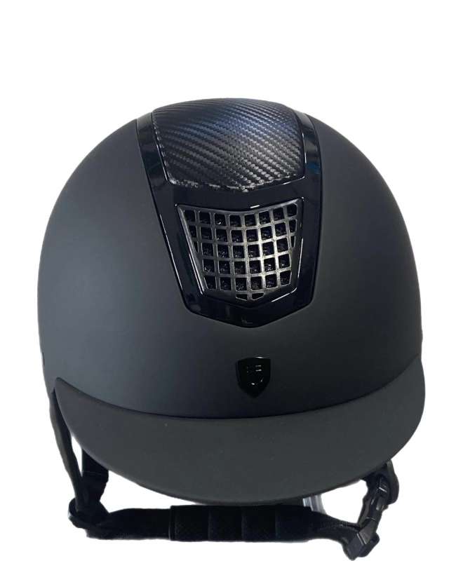 CASCO EQUESTRO UNISEX CARBONIO FRAME LUCIDO