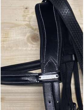 TESTIERA JUMP-IN BRIDON LONDON CON REDINI IN GOMMA-26309