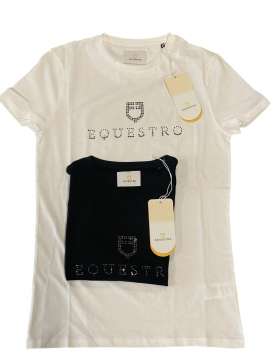 T-SHIRT EQUESTRO DONNA CON BRILLATINI-26470
