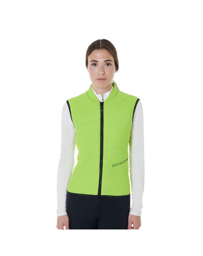 gilet equestro donna verde lime