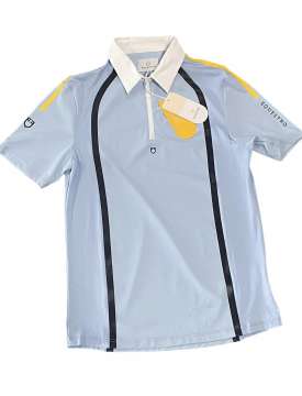 MAGLIA EQUESTRO UOMO CELESTE MANICA CORTA-26568