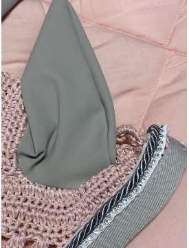 COMPLETO SOTTOSELLA E CUFFIA ROSA CON BRILLANTINI-26578