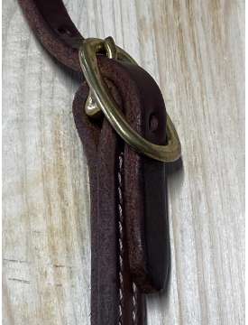 TESTIERA WESTERN CUOIO GRASSO AD ORECCHIO-26605